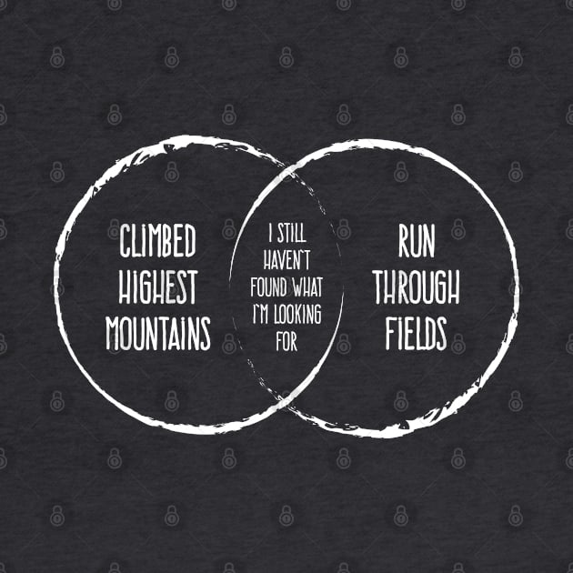 I Still Haven't Found What I'm Looking For Venn Diagram by Rad Love